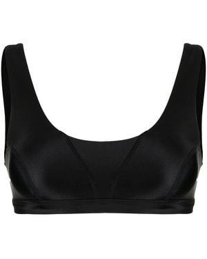 Duskii Kate Scoop-Neck Bikini Top - Black