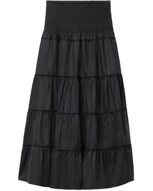 Filippa K Gonna Lunga Con Balze - Nero