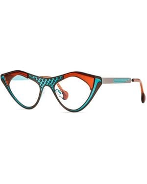 Theo Eyewear Brille Mit Geometrischem Gestell - Rot