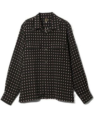 Needles Dobby-Square Shirt - Black