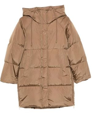 Weekend by Maxmara Gefütterter Kapuzenmantel - Natur