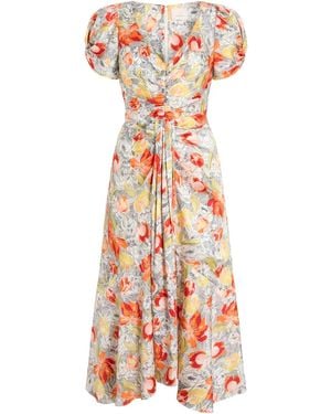 Cinq À Sept Walker Floral-Print Midi Dress - White