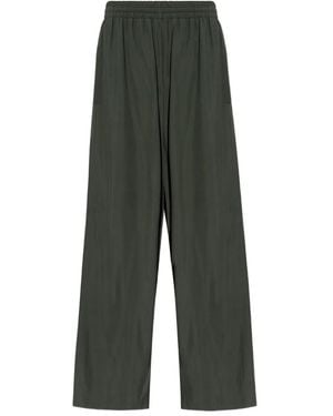 Balenciaga Elasticated-Waistband Tack Trousers - Green