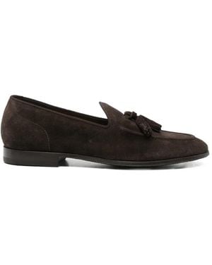 Green George Tassel Slip-On Loafers - Black