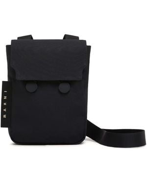 Marni ロゴ ショルダーバッグ - ブラック