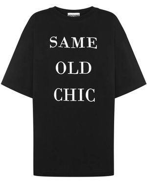 Moschino T-shirt Same Old Chic - Black