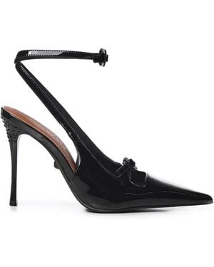 Kurt Geiger 2 Buckle Point Court Heels - Black