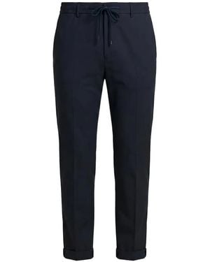 Peserico Drawstring-Waistband Track Trousers - Blue