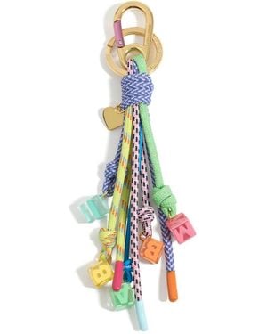 Bimba Y Lola Logo-Plaque Keychain - Blue