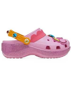 Crocs™ X Super Mario Clogs Princess Peach Con Plateau - Rosa