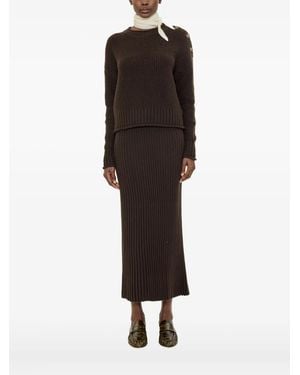 arch4 Jersey con botones - Marrón