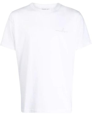 agnès b. Logo-Print Cotton T-Shirt - White