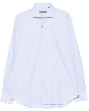 Corneliani Spread-Collar Long-Sleeve Shirt - White