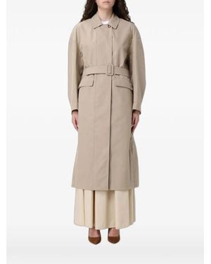 Max Mara Belted Trench Coat - Natural