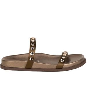 Pedro Garcia Doyle Crystal-Embellished Satin Sandals - White