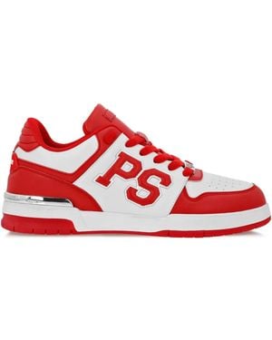 Philipp Plein Logo-Appliqué Sneakers - Red