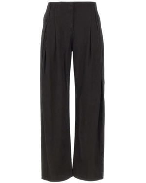 IRO Flowy Pleated Trousers - Black