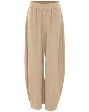 ELEH Elasticated Loose-Fit Track Trousers - Natural