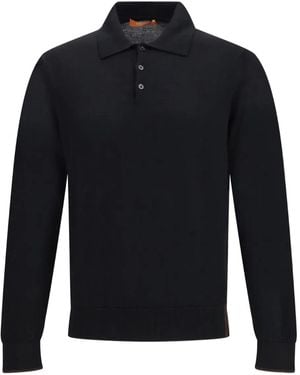 Cruna Wool Polo Shirt - Blue
