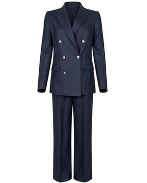 Tagliatore Traje Con Doble Botonadura - Azul