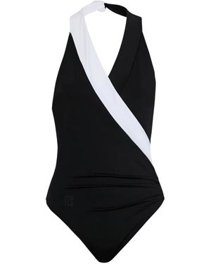 Balmain Bañador De Dos Tonos - Negro
