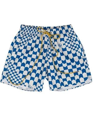 Rhude Short À Chevrons - Blue
