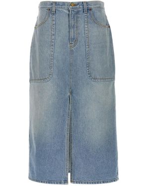 B Sides Hill Midi Skirt - Blue