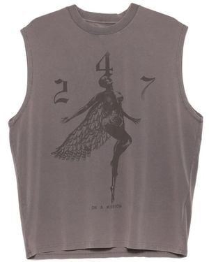 Represent Graphic-Print Tank Top - Gray