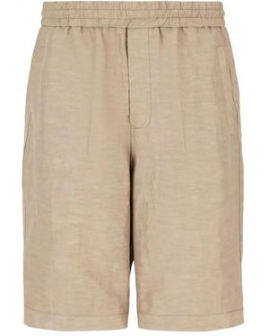 Giorgio Armani Elasticated Shorts - Natural
