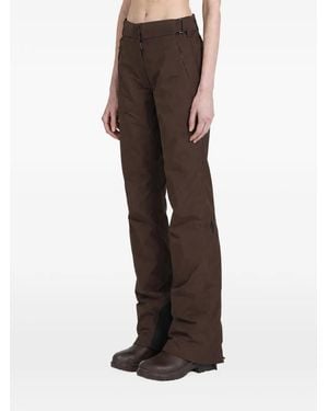 Moncler Logo-Patch Ski Pants - Brown