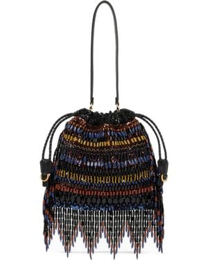 Etro Kleine Kalispera Tasche Mit Pailletten Und Perlen - Schwarz