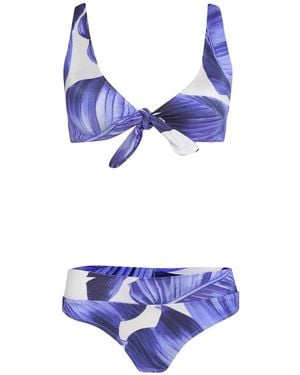 Brigitte Bardot Bikini À Imprimé Végétal - Violet