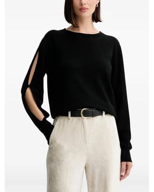 Twinset Top con abertura en las mangas - Negro