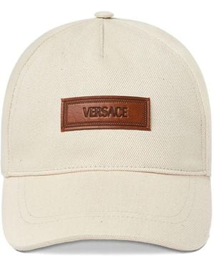 Versace Casquette À Patch Contrastant - White