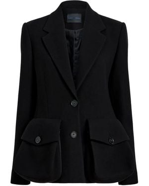 Proenza Schouler Blazer Con Tasche E Bottoni - Nero