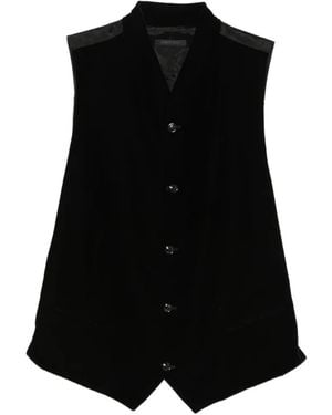 Giorgio Armani Button-Up Waistcoat - Black