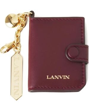 Lanvin Kartenetui mit Schlüsselring - Lila
