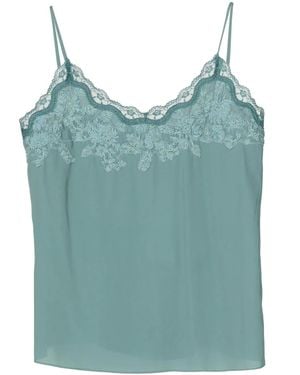 Lethicia Bronstein Amabile Top Mit Spitzeneinsätzen - Blau