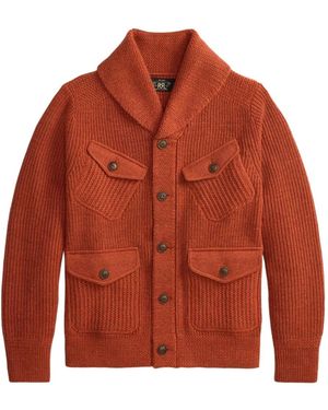RRL Buttoned Pocket Cardigan - Orange