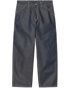 Carhartt Og Single Knee Melbourne Denim Trousers - Grey