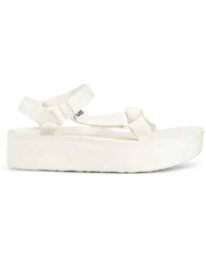 Teva Flatform Universal Touch-Strap Platform Sandals - White