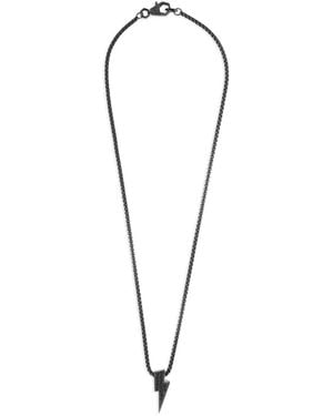 Philipp Plein Valentine Ip Thunder Chain Necklace - Black