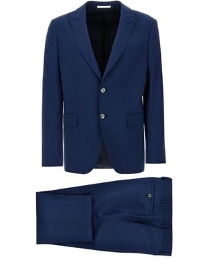 Pal Zileri Single-Breasted Tailored Suit - Blue