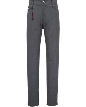 Marco Pescarolo Straight Trousers - Grey
