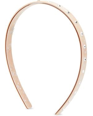 Maison Michel Crystal-Embellished Headband - White