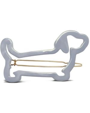 Thom Browne Hector Dog-Shape Hair Clip - White
