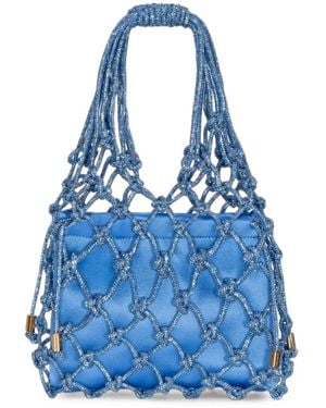 HIBOURAMA Borsa Tote Carrie Con Decorazione - Blu