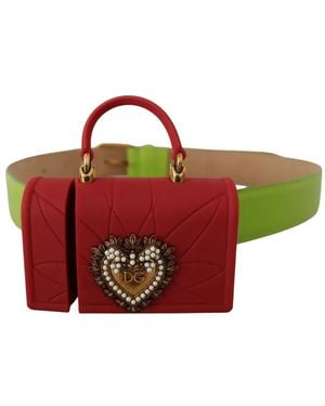 Dolce & Gabbana Devotion Heart Belt Bag - Red