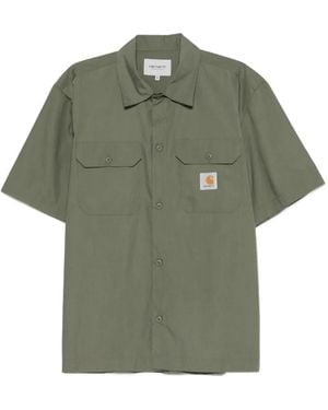 Carhartt Craft Logo-Patch Short-Sleeve Shirt - Green