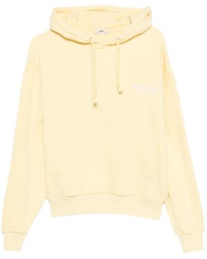 Autry Logo-Embroidered Hoodie - Natural